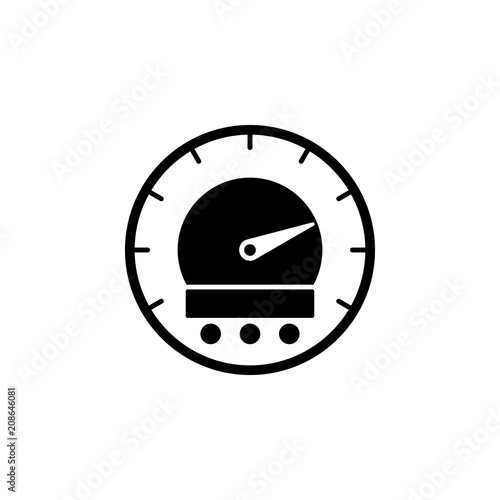 bike speedometer velocity gauge isolated icon