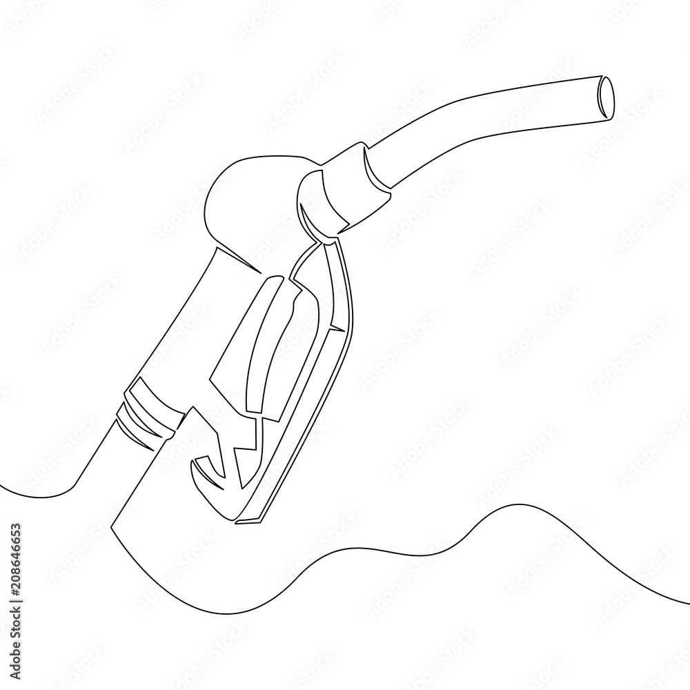 Continuous line drawing gun fuel pump Continuous line drawing gun fuel pump