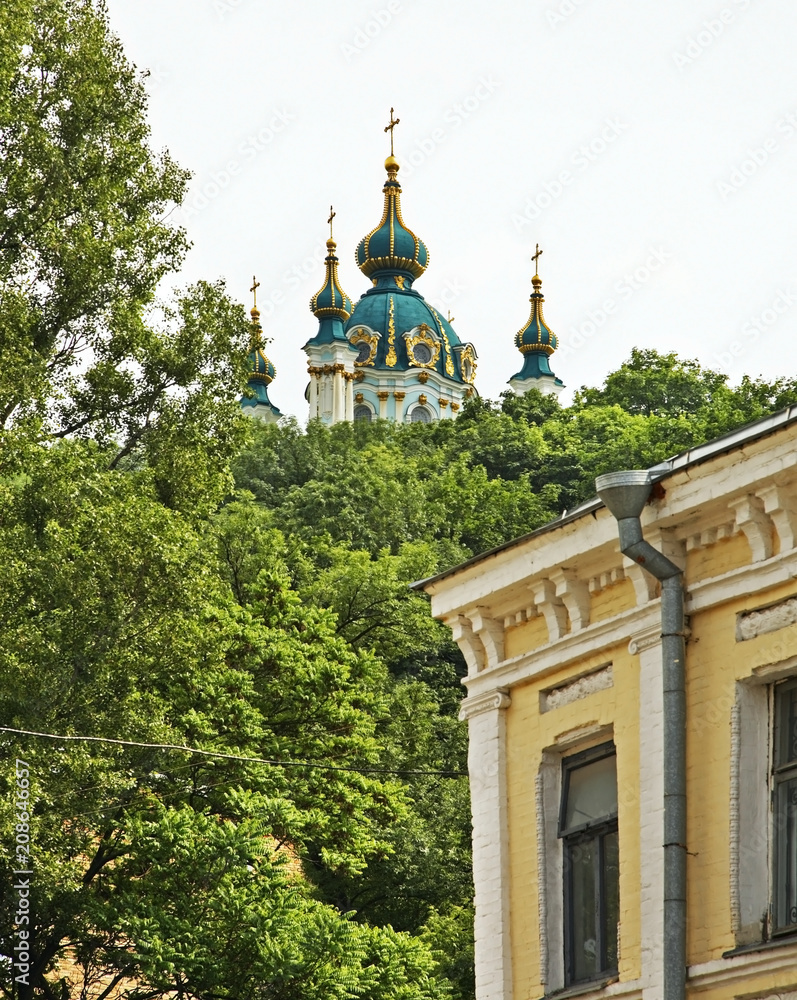 Church of church of St. Andrew in Kiev. Ukraine