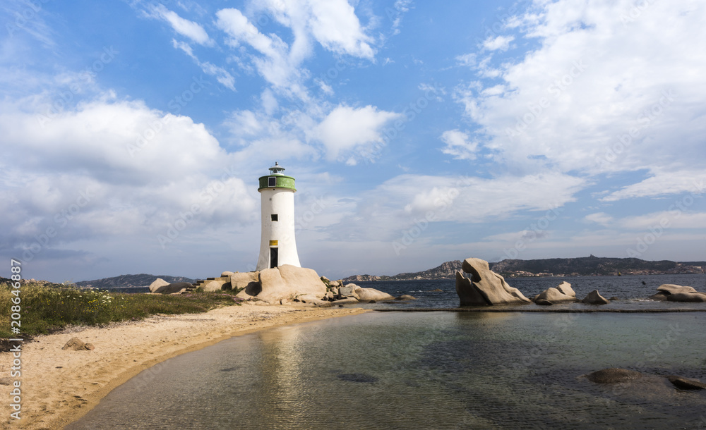 Fototapeta premium Lighthouse, Palau,Sardinia, Italy