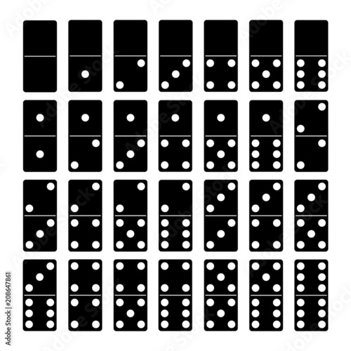 Domino game set