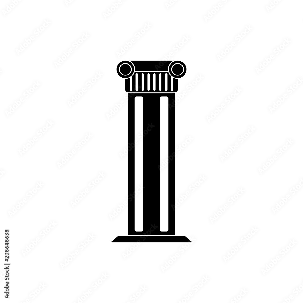 Column pedestal or pillar foundation isolated vector icon for apps and websites Column pedestal or pillar foundation isolated vector icon for apps and websites