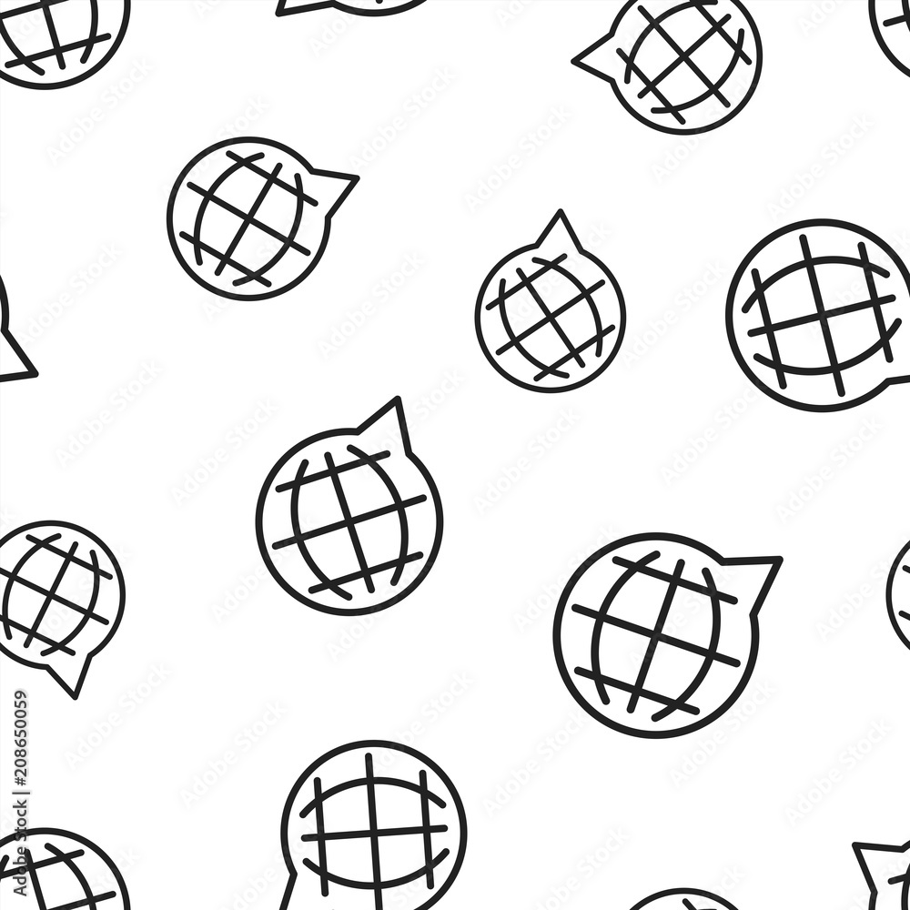 Choose or change language icon seamless pattern background. Business concept vector illustration. Globe world communication symbol pattern. Choose or change language icon seamless pattern background. Business concept vector illustration. Globe world communication symbol pattern.