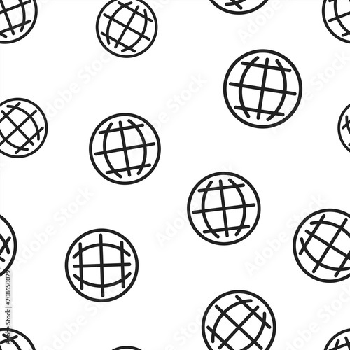Choose or change language icon seamless pattern background. Business concept vector illustration. Globe world communication symbol pattern.