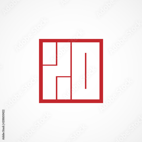 Initial Letter XO Logo Template Design