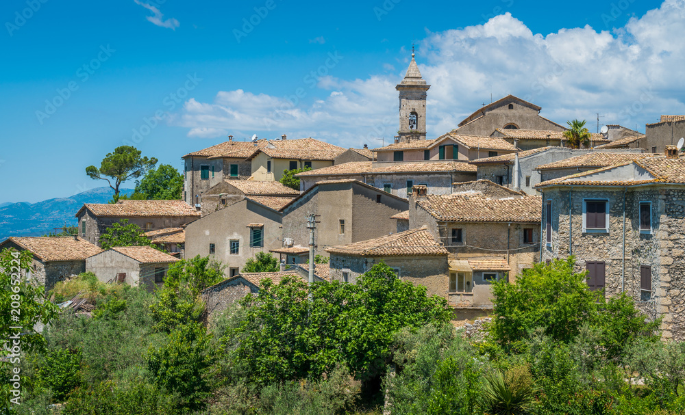 Panoramic view in Arpino, ancient town in the province of Frosinone, Lazio, central Italy.
