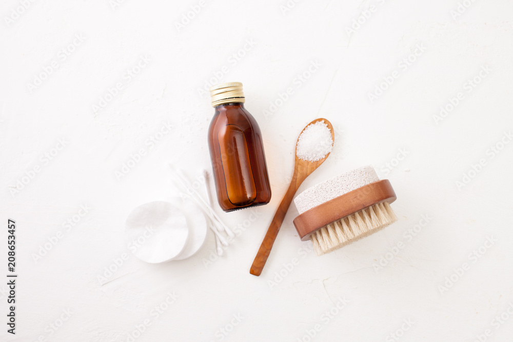 Cosmetics for Spa and aromatherapy on white Cosmetics for Spa and aromatherapy on white