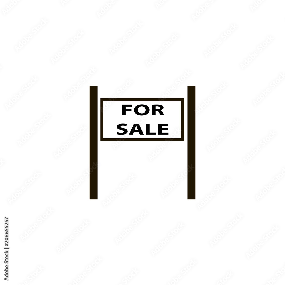 for sale sign icon. flat design for sale sign icon. flat design