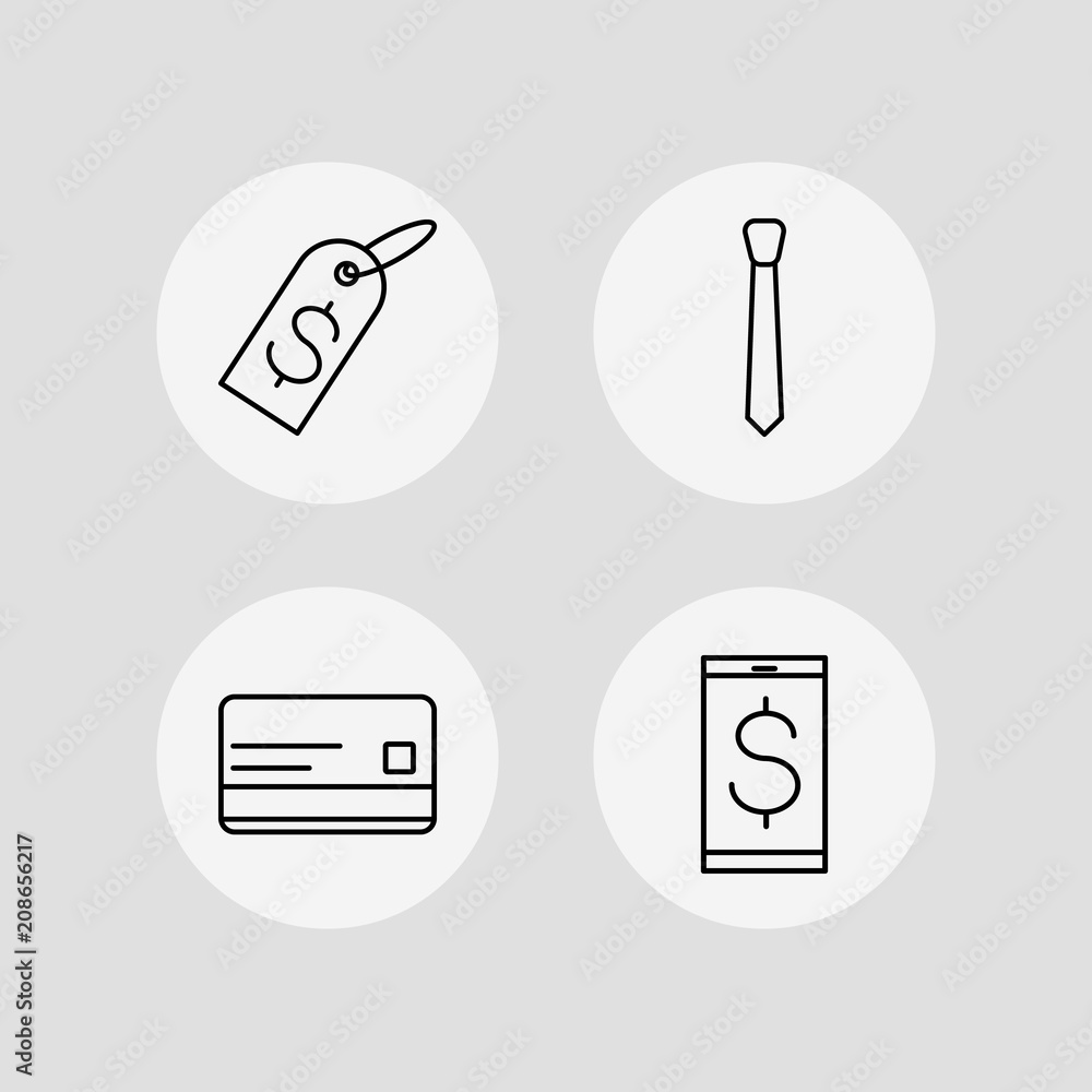 Finance vector icons set. Outlined linear icons Finance vector icons set. Outlined linear icons