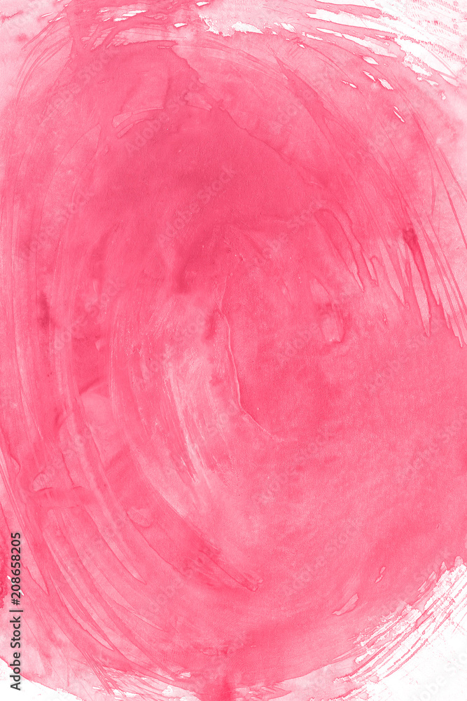 Pink and red watercolor paint background.