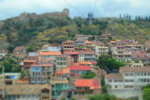 Fototapeta Naklejka Na Ścianę i Meble -  Miniature viwe of Tbilisi, Georgia
