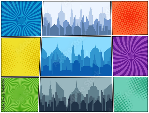 Comic page book template