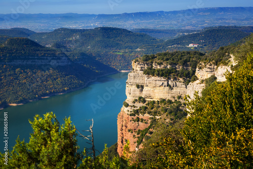 Sau reservoir  from high point. Catalonia © JackF
