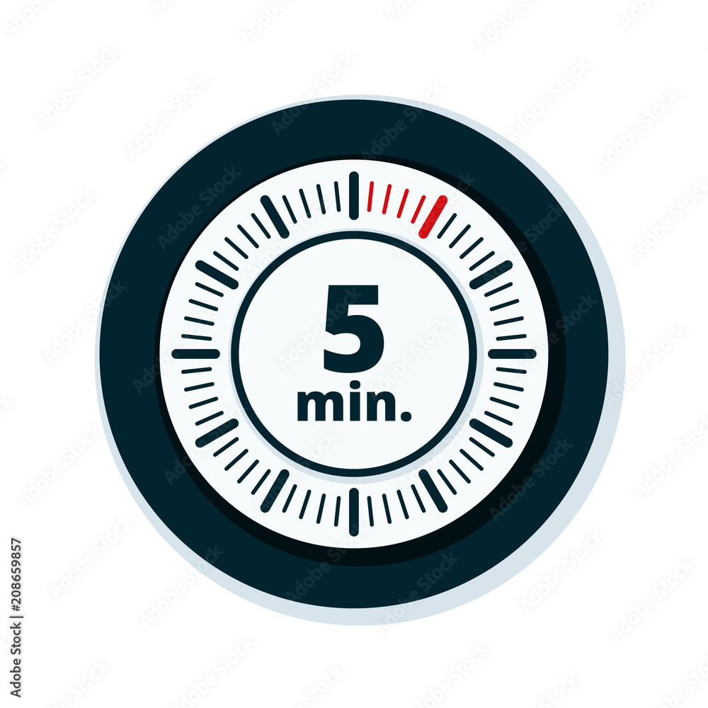 5 Minutes Time illustration 5 Minutes Time illustration