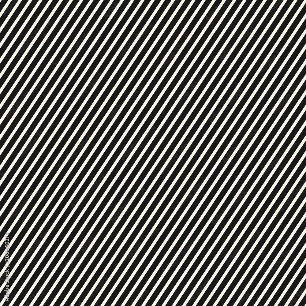 Diagonal stripes pattern. Vector seamless striped texture, thin parallel lines Diagonal stripes pattern. Vector seamless striped texture, thin parallel lines