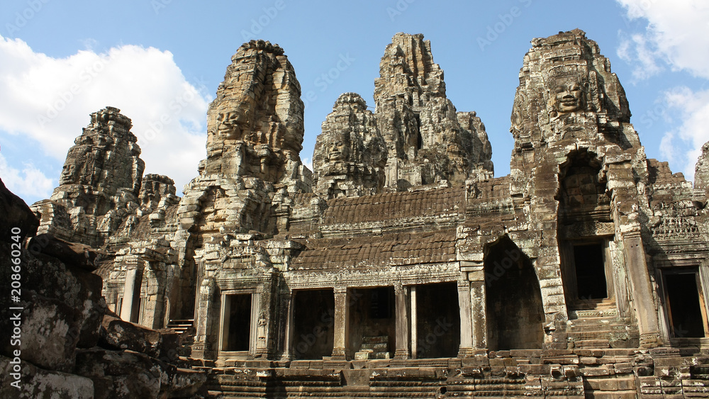 Templo Bayon en Angkor, Camboya