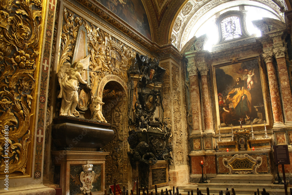 Capilla de la Orden de Castilla, León y Portugal de la Co-Catedral de San Juan en La Valeta, Malta Capilla de la Orden de Castilla, León y Portugal de la Co-Catedral de San Juan en La Valeta, Malta