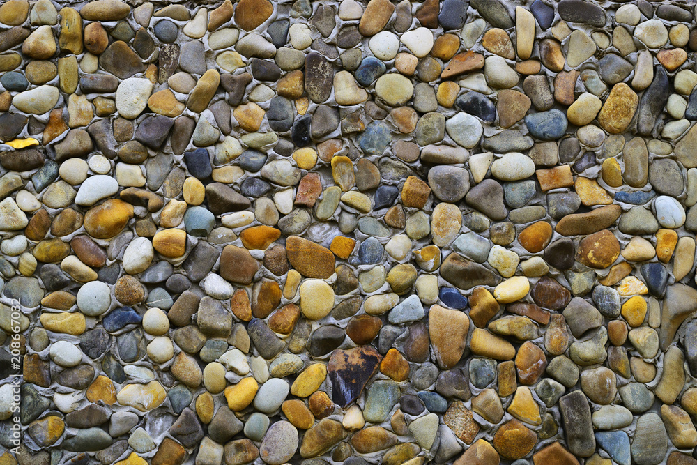 Multicolored marine pebbles Multicolored marine pebbles