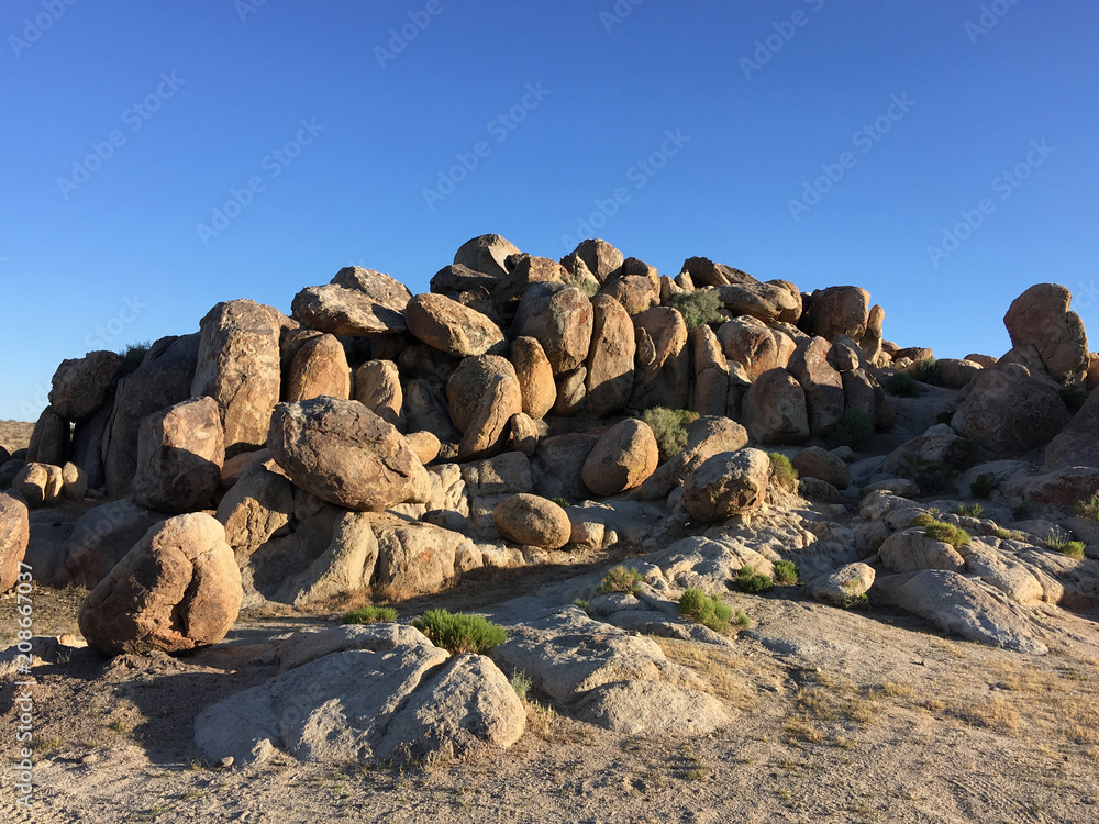 In the mountains of California in the summer. Stones, sand, sun In the mountains of California in the summer. Stones, sand, sun
