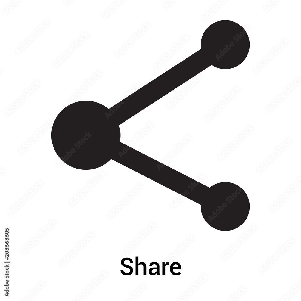 Share icon vector sign and symbol isolated on white background, Share logo concept Share icon vector sign and symbol isolated on white background, Share logo concept