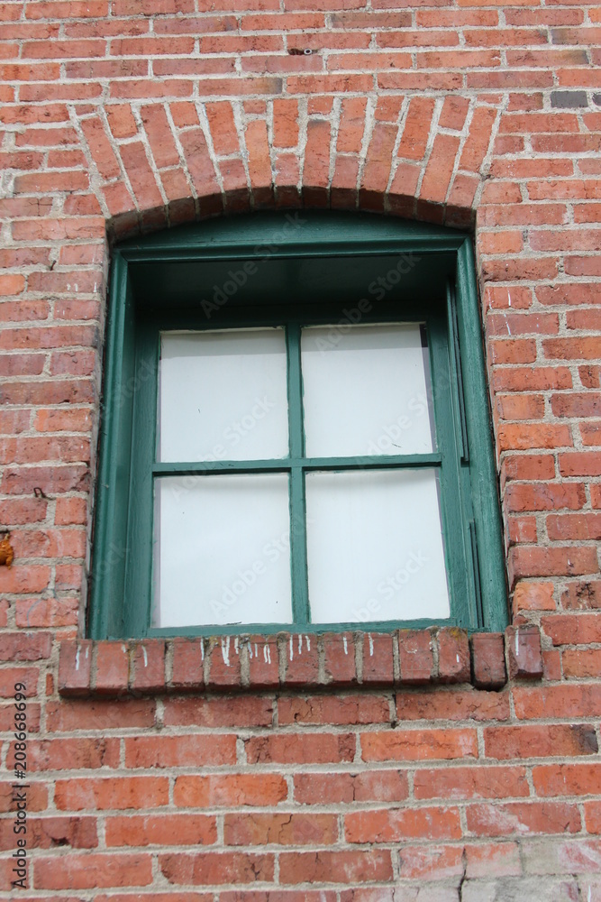 Old Brick Building Window