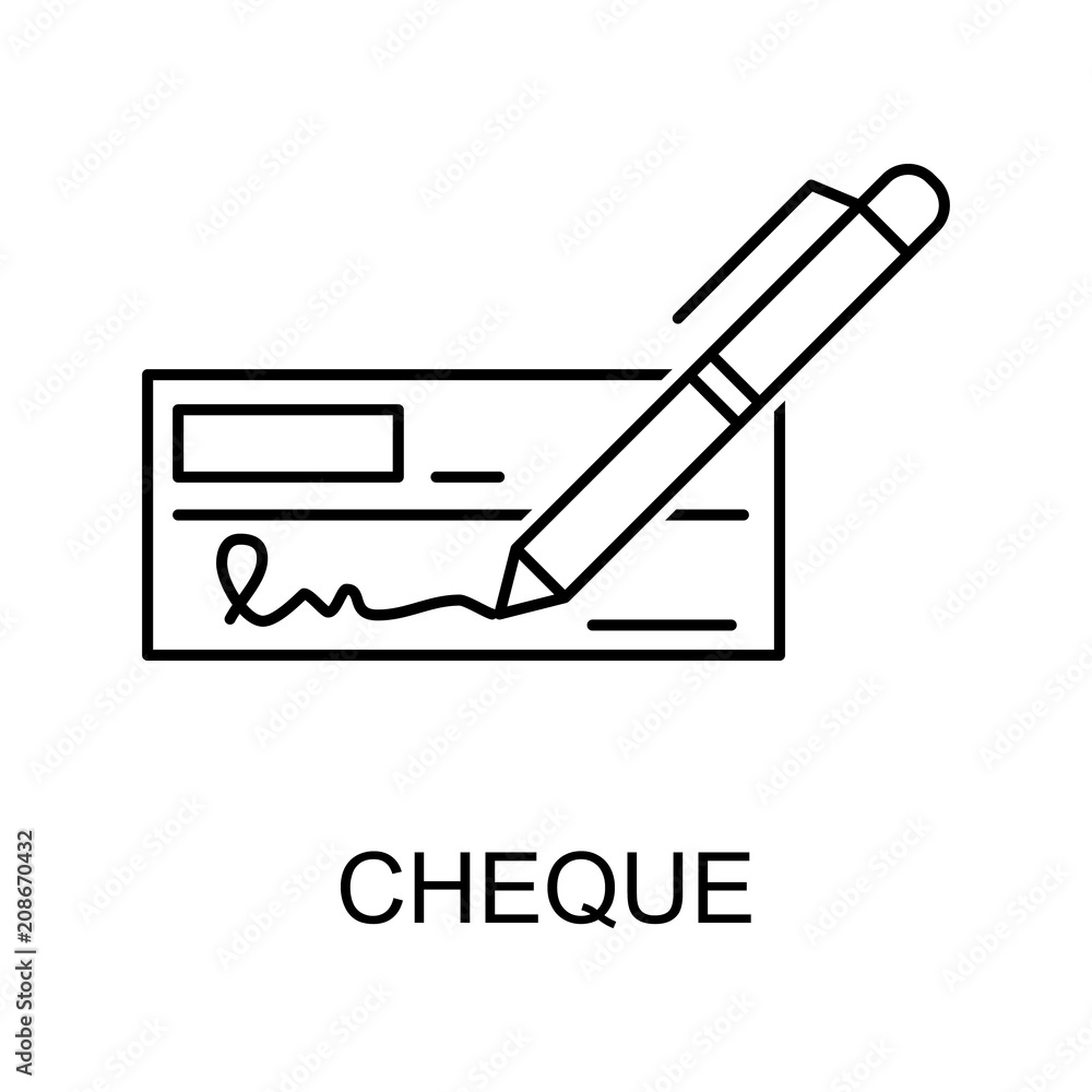 bank check outline icon. Element of finance icon for mobile concept and web apps. Thin line bank check outline icon can be used for web and mobile. Premium icon bank check outline icon. Element of finance icon for mobile concept and web apps. Thin line bank check outline icon can be used for web and mobile. Premium icon