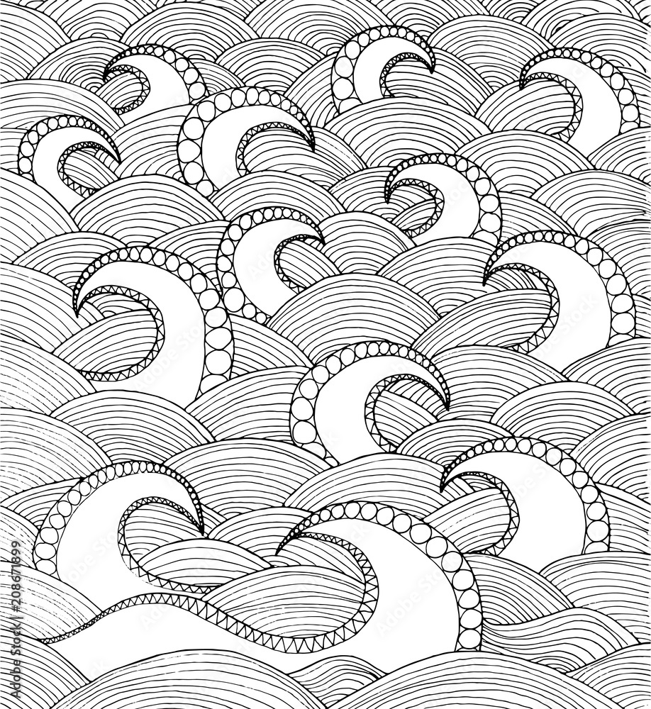Ocean Waves Coloring Pages For Adults