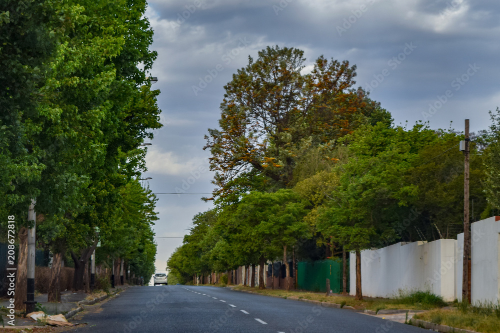 street view of suburbs. Malawi, Africa