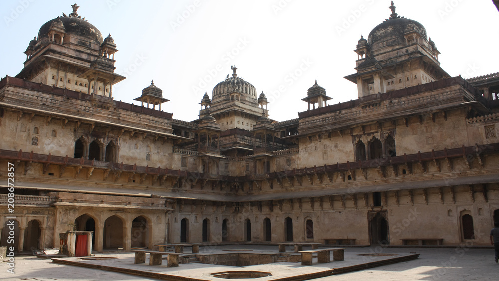 Palacio Jahangir Mahal en Orchha, India