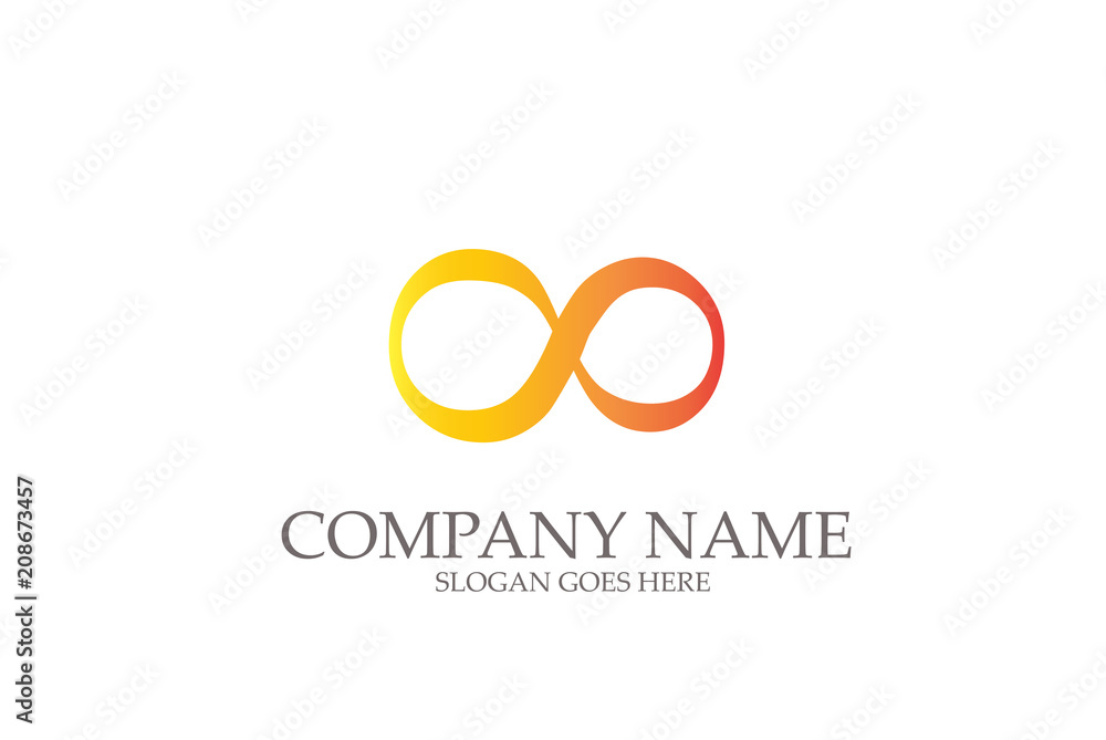 Infinity Minimalistic Vector Logo Infinity Minimalistic Vector Logo