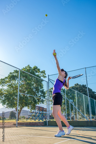 female tennis player on a summers day © danedwards