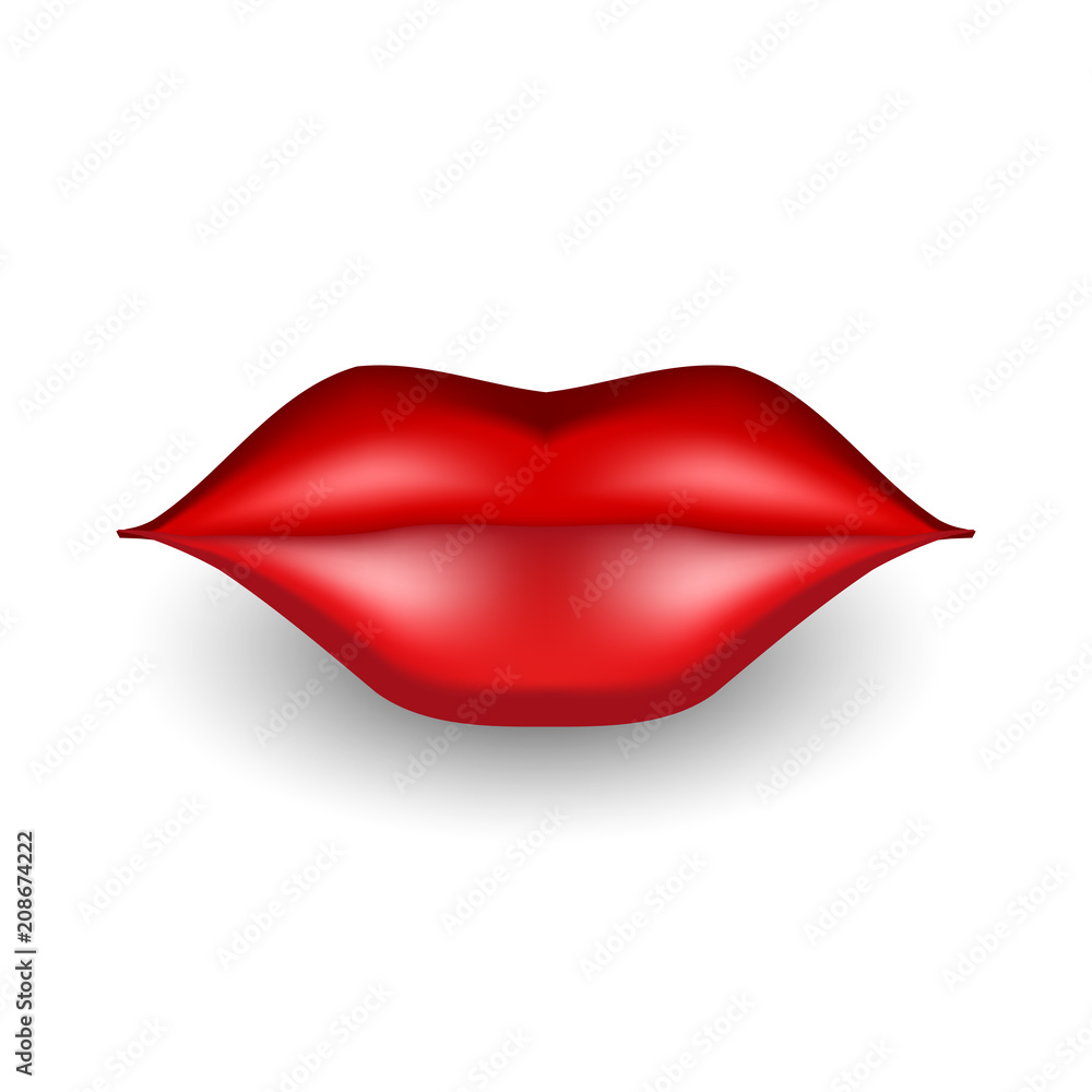 3d Vector Lips Icon 3d Vector Lips Icon