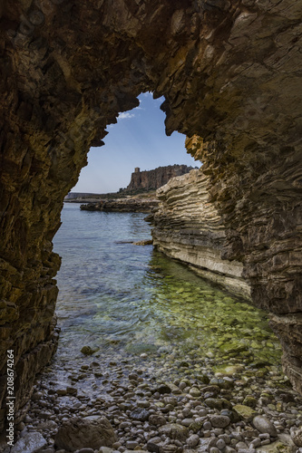 La baia di Macari in provincia di Trapani, Sicilia 