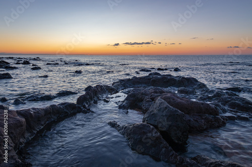 Sardinia sunrise in Cala Gonone, Italy © A. Emson