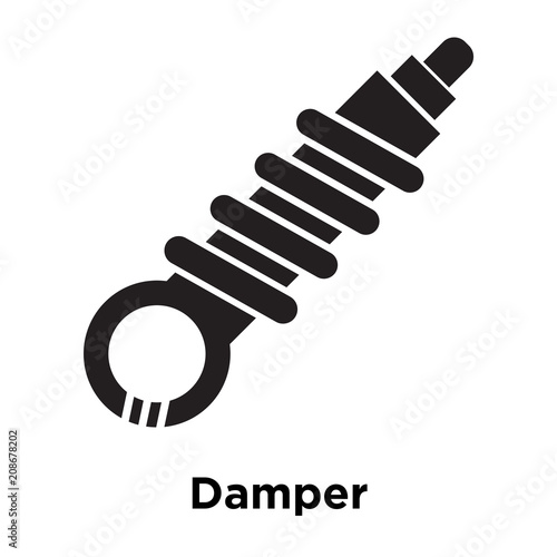 Damper icon vector sign and symbol isolated on white background, Damper logo concept