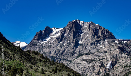 Aerial view of June Lake Loop in the Eastern Sierra Nevada Mountains in California