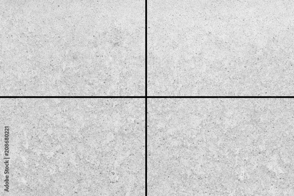 White stone floor tile texture and background