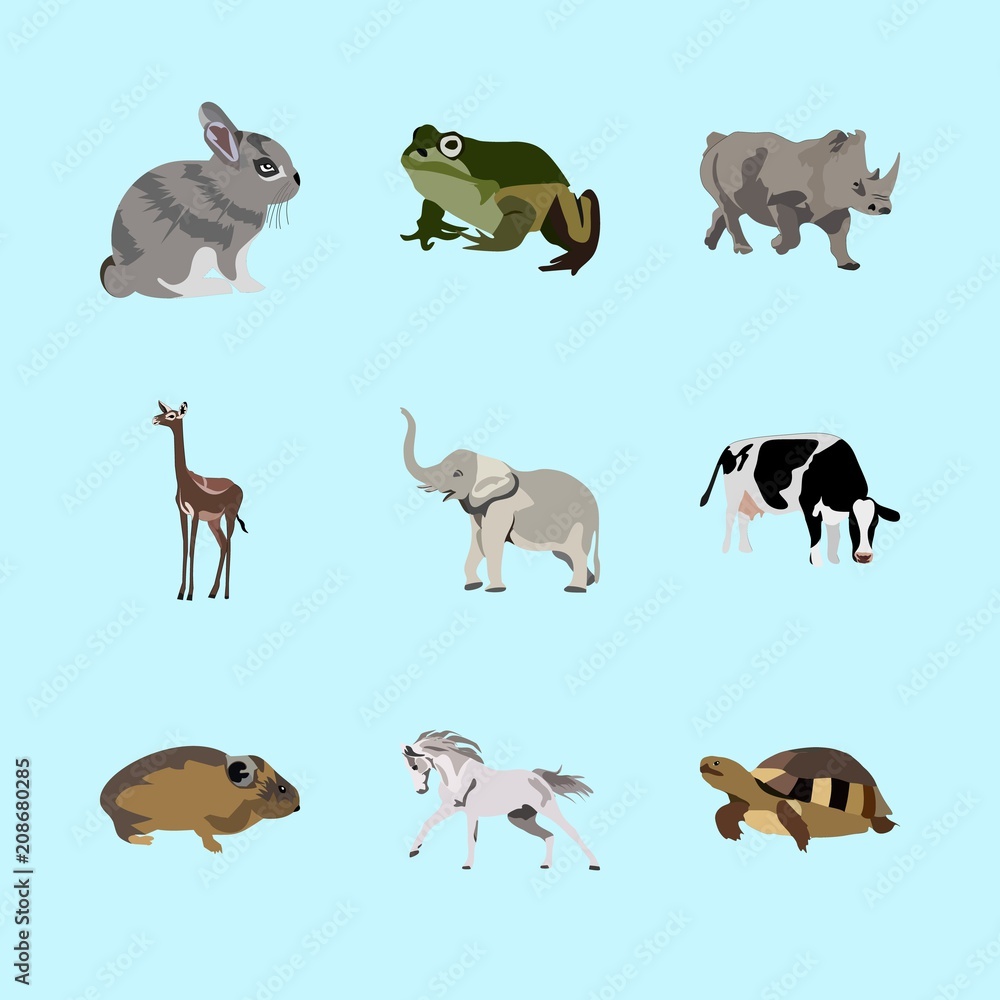 Fototapeta premium animals icons set