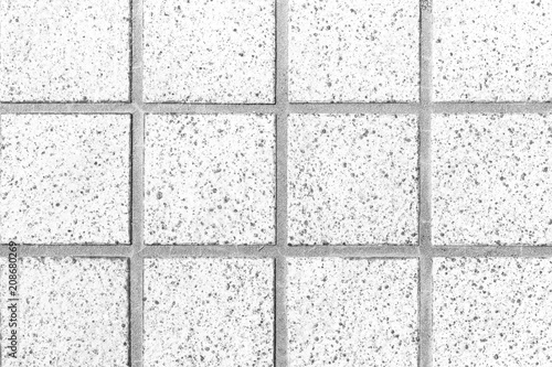 White stone block tile floor background