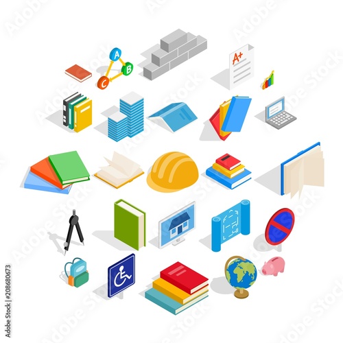 Wallpaper Mural Doctrine icons set. Isometric set of 25 doctrine vector icons for web isolated on white background Torontodigital.ca