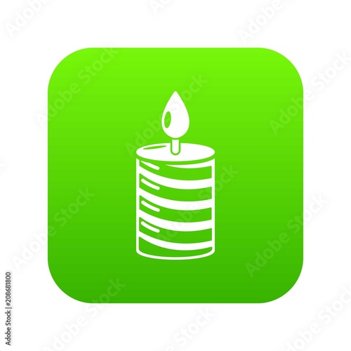 Candle holiday icon. Simple illustration of candle holiday vector icon for web