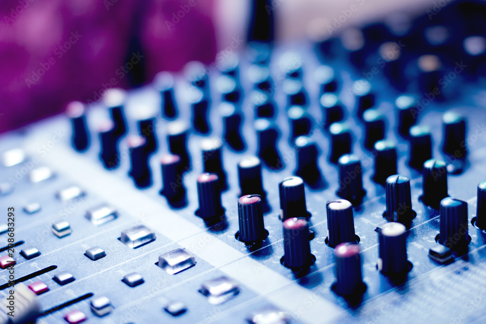 Button to adjust the volume control of the audio mixer. Button to adjust the volume control of the audio mixer.