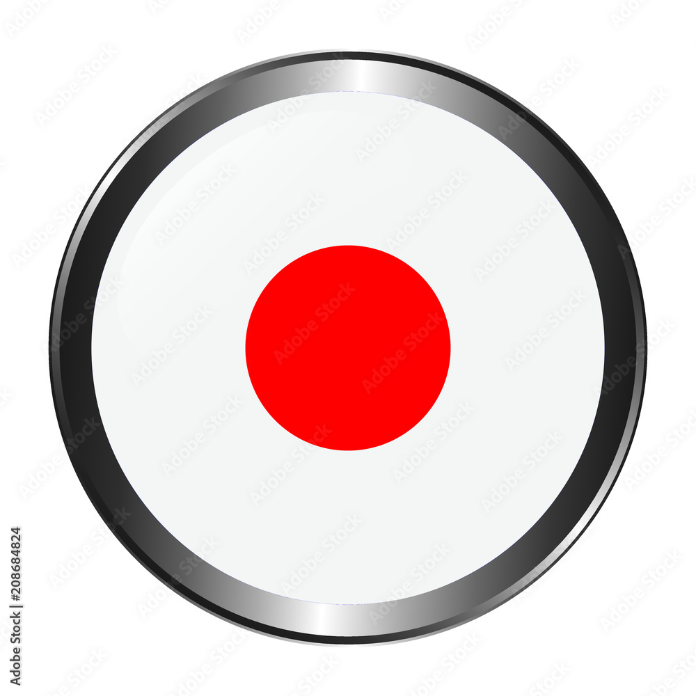 Button Japan Flagge Button Japan Flagge
