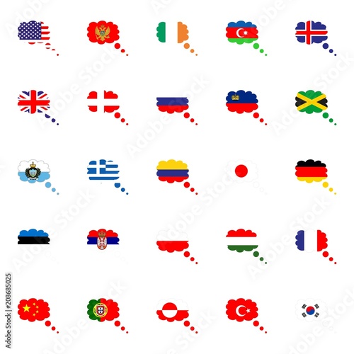 flags icons set