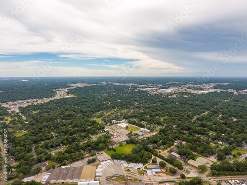 Canvas Print Aerial shot over Mobile, Alabama
