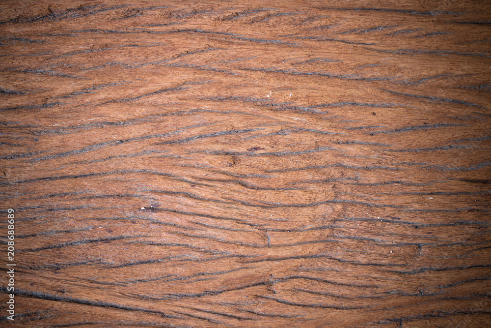Fototapeta premium Brown wood plank wall texture. Abstract background, empty template use as natural background