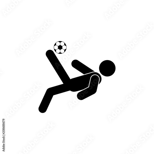 kick icon. Element of soccer icon for mobile concept and web apps. Detailed kick icon can be used for web and mobile. Premium icon