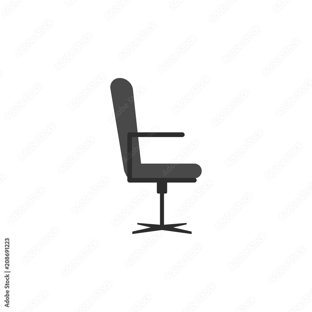 office chair flat icon. Element of furniture colored icon for mobile concept and web apps. Detailed office chair flat icon can be used for web and mobile. Premium icon office chair flat icon. Element of furniture colored icon for mobile concept and web apps. Detailed office chair flat icon can be used for web and mobile. Premium icon