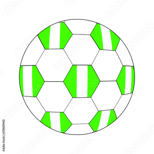 Ball Nigeria Flagge