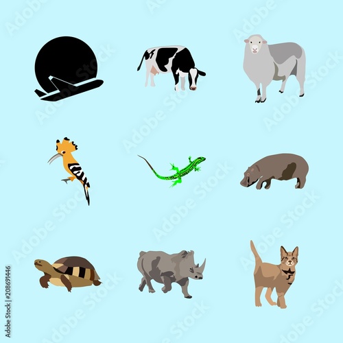 animals icons set